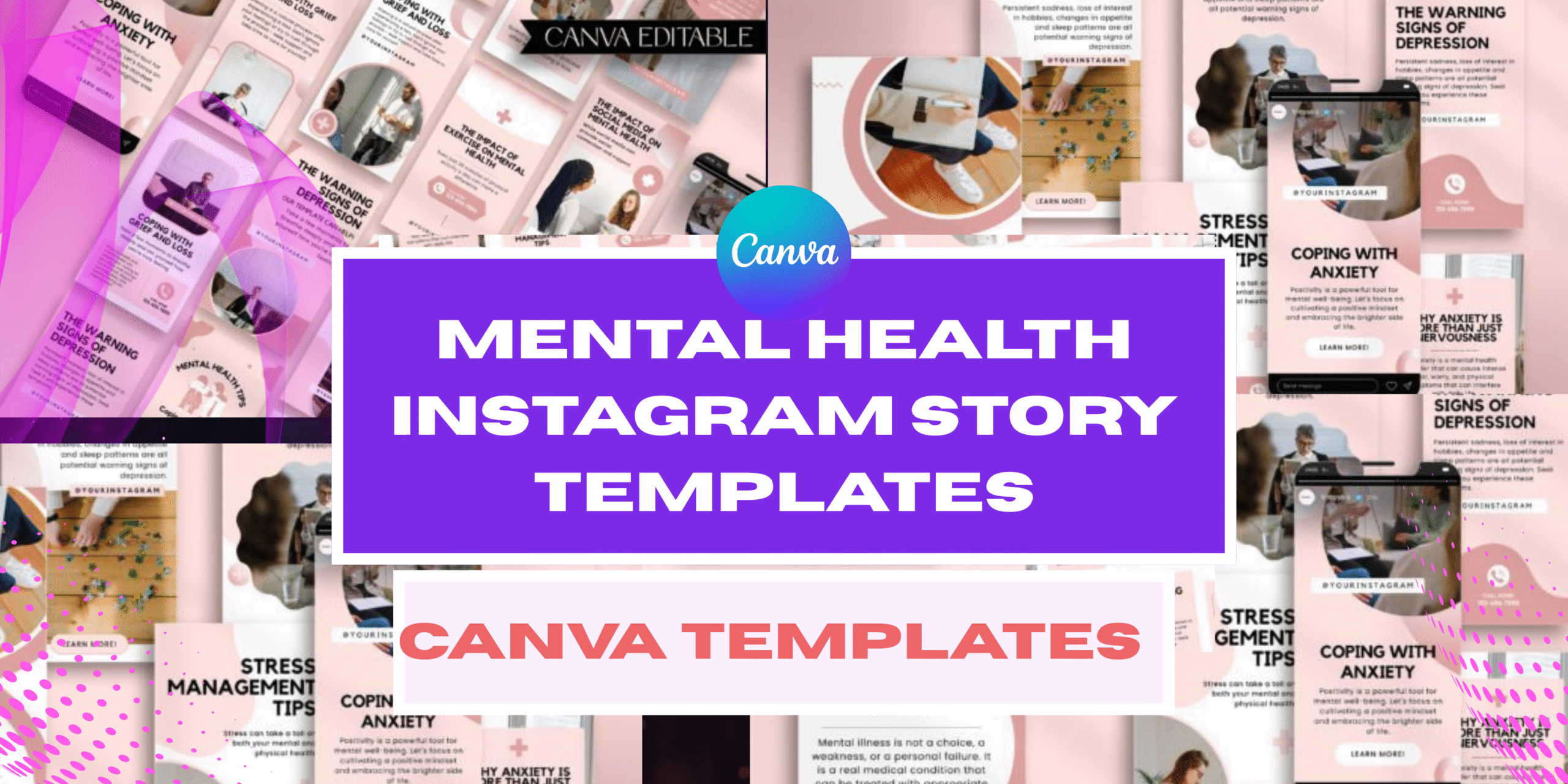 Mental Health Instagram Story Templates