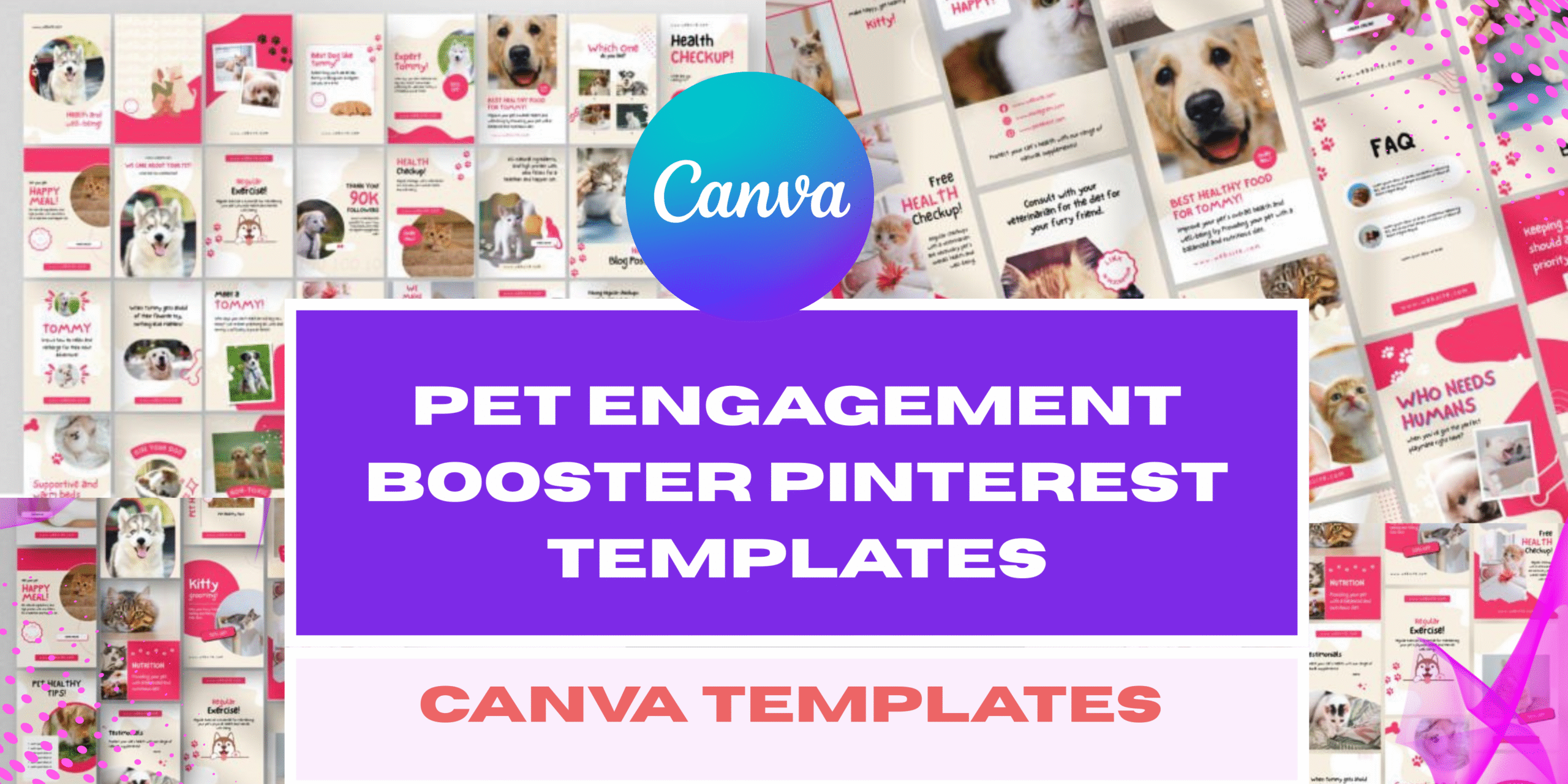 Pet Engagement Booster Pinterest Templates