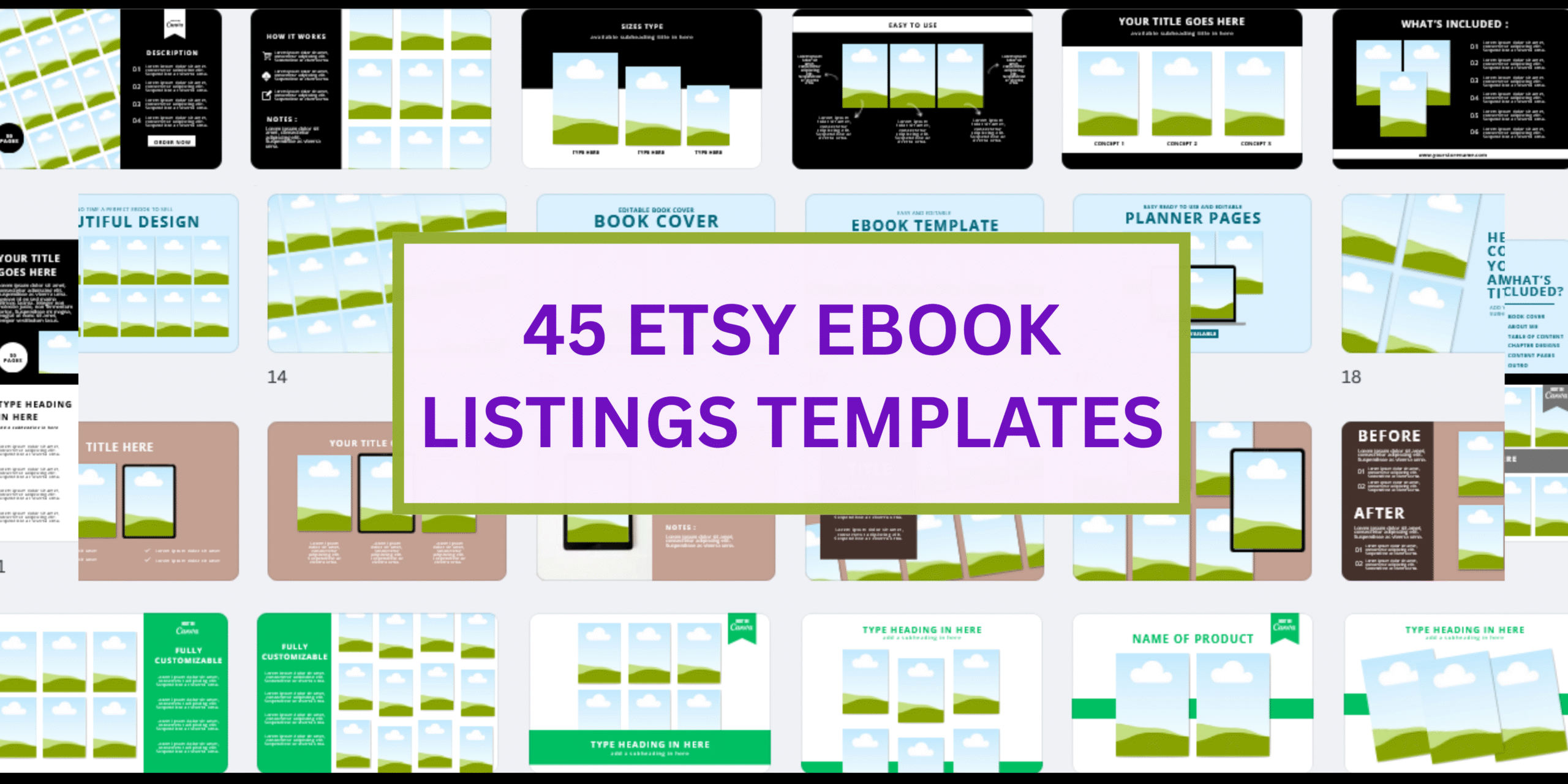 25 Etsy Listing Templates for Printables