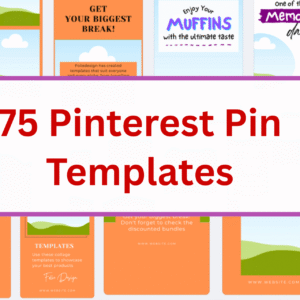 75 Pinterest Pin Templates