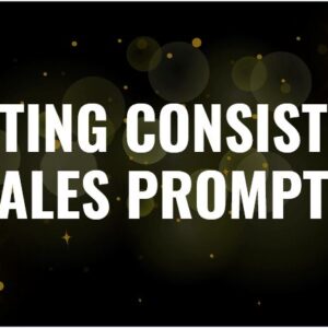 Getting Consistent Sales Prompts