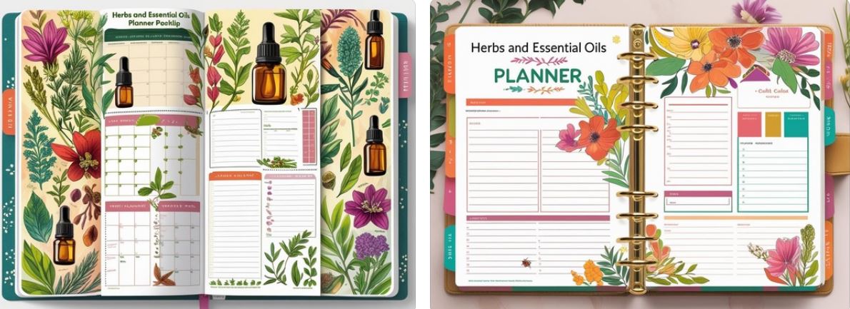 Herbs and Essential Oils Planner