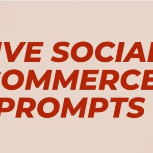 Live Social Commerce Prompts
