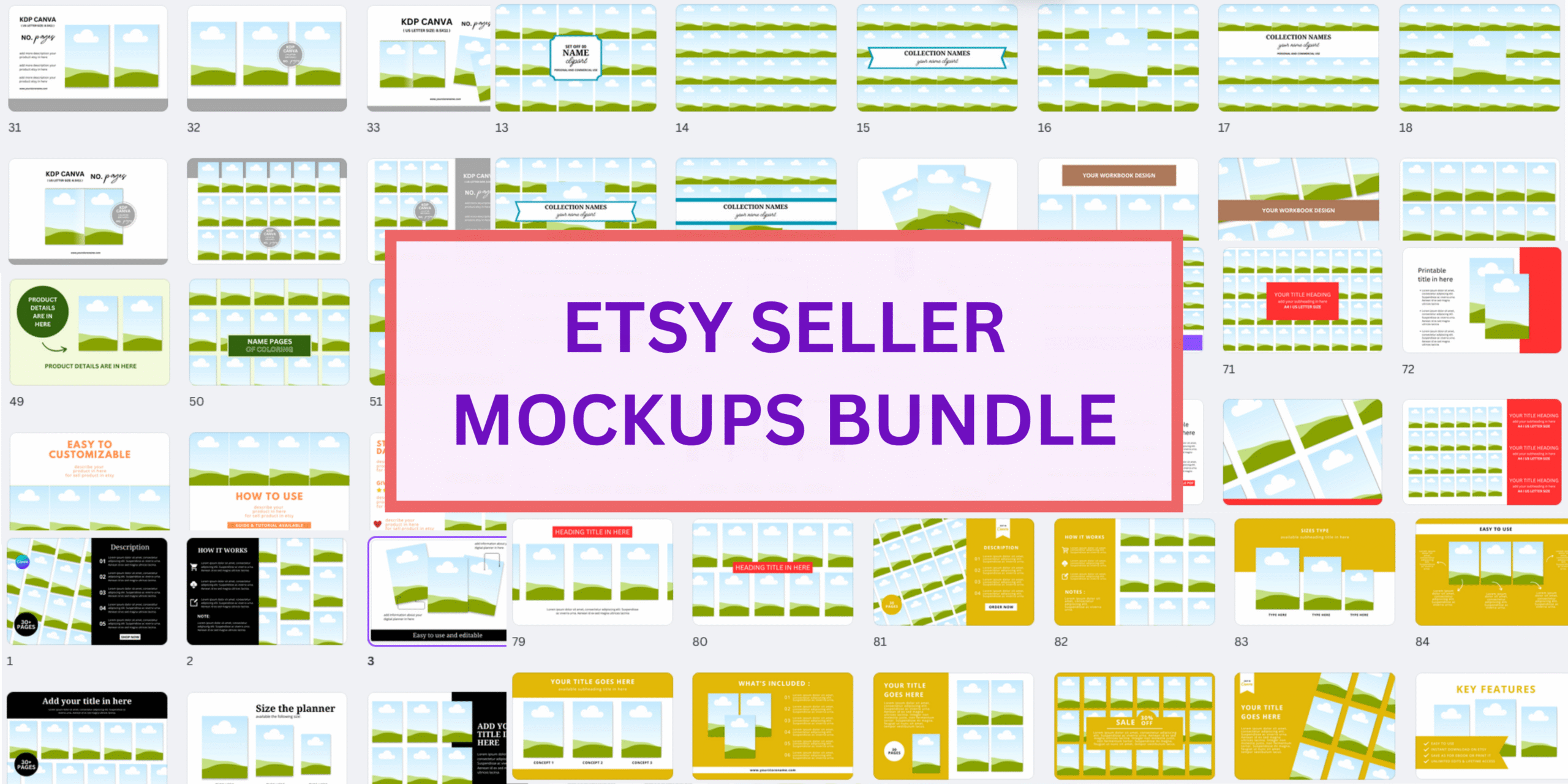 Etsy Seller Mockups Bundle