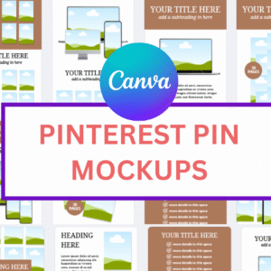 30 Pinterest Pin Template Mockup Bundles
